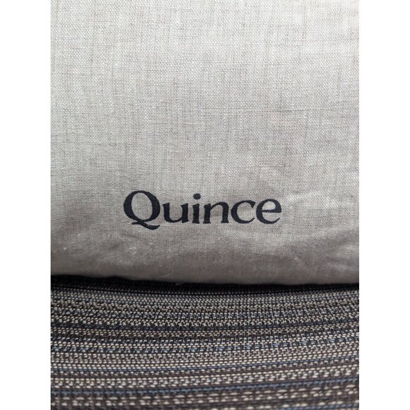 Quince 100% European Linen Duvet Cover 2PC Set Natural Chambray Size Twin -NEW- - Picture 2 of 7
